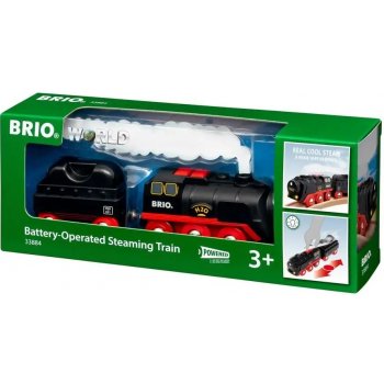 Brio Vláčkodráha World 33884 Parní lokomotiva s vodní nádrží na baterie