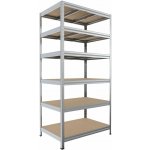Biedrax Regál 35 x 75 x 210 cm 6 polic pozink – Zboží Dáma