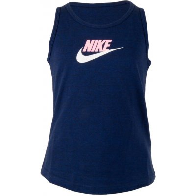 Nike Sportswear Jersey Tank Girls DA1386-492 tmavě modrá – Zboží Mobilmania