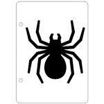 Kesmíra Kreativ Plastová šablona Pavouk A5 – Zboží Dáma