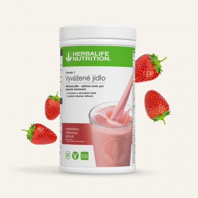 Herbalife Formula 1 Koktejl Jahoda a malina 550 g – Hledejceny.cz