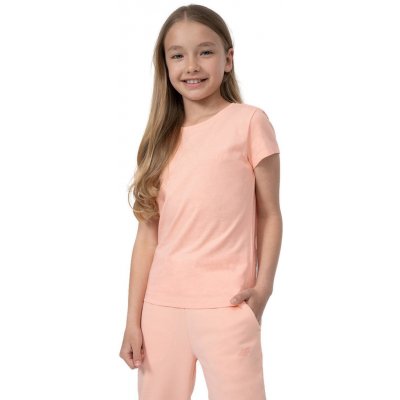 4F Dívčí tričko s krátkým rukávem-TSHIRT F279-65S-PALE CORAL