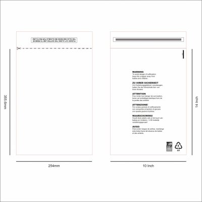 Průhledný sáček s potiskem 25.4x35.6cm – Zboží Živě