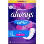 Always Daily Protect Long Fresh Scent slipové vložky s parfemací 48 ks – Zboží Mobilmania