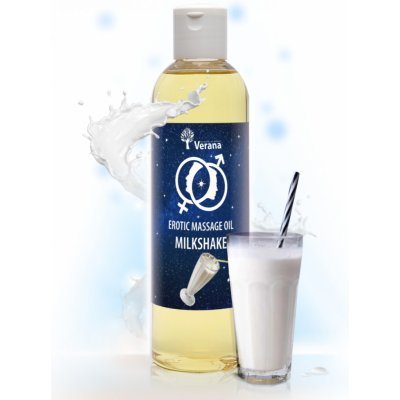 Verana Erotický masážní olej Mléčný koktejl 250 ml