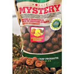 JET FISH boilies Mystery 220g 16mm jahoda/moruše