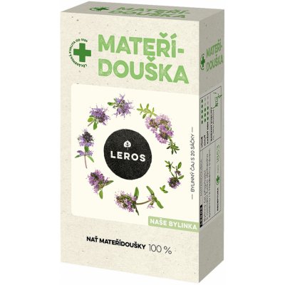 Leros Mateřídouška bylinný čaj přispívající k normální funkci dýchacího systému a k hladkému trávení 20 x 1,5 g – Hledejceny.cz