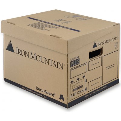 Iron Mountain DG/01A archivační krabice, 360 x 255 x 305 mm hnědá – Zboží Živě