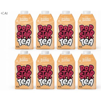 Popstar Tea broskev a vanilka 0,5 l – Hledejceny.cz