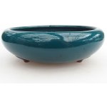 E-bonsai keramická bonsai miska 21 x 21 x 7,5 cm zelená – Zboží Dáma