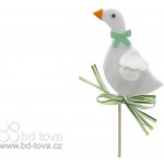 BD-TOVA Husa se zelenou mašlí - zápich 1 ks – Zboží Dáma