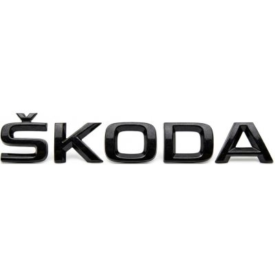 Škoda Auto Zadní nápis Škoda | Škoda Superb III (2015 - 2019) černý BLACK MAGIC, originál | Zboží Auto