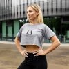 Dámská Trička Iron Aesthetics Crop Top šedé