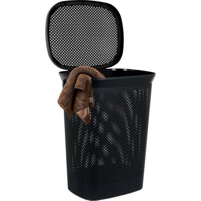 EXCELLENT s víkem plast 60 l černá KO-027100100 – Hledejceny.cz