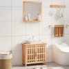 Koupelnový nábytek Nábytek XL 2dílná sada koupelnového nábytku masivní ořechové dřevo