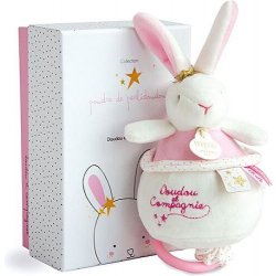 Doudou et Compagnie Paris růžový králíček hrající melodii 14 cm