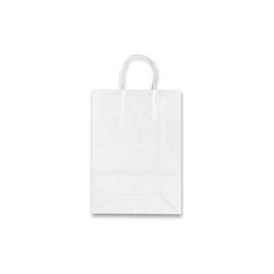 Sadoch Tinta Unita White Kraft - papírová taška - bílá, 260 x 120 x 360 mm – Zboží Dáma