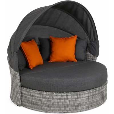 Home&Garden Zahradní pohovka s nebesy Sydney Light Grey / Grey Melange – Zboží Mobilmania