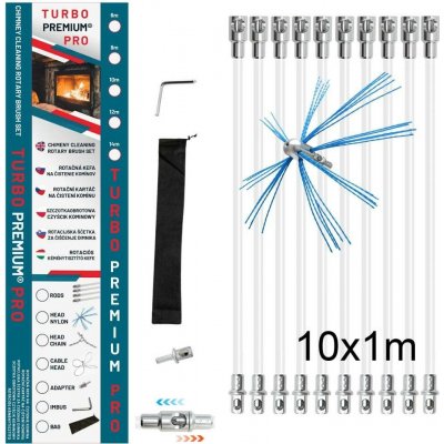 Turbo Premium Pro Rotačný čistič komínov 10 m – Sleviste.cz