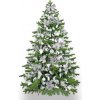 Vánoční stromek LAALU Ozdobený stromeček KRÁL ZIMA 270 cm s 132 ks ozdob a dekorací