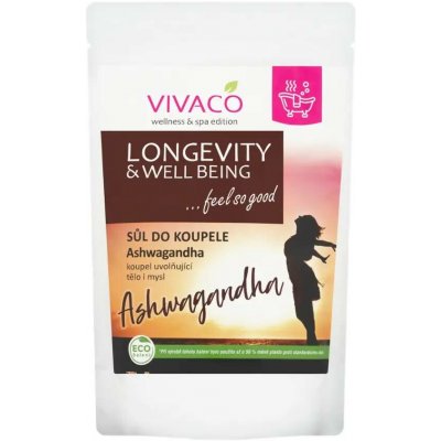 VIVACO Sůl do koupele LONGEVITY A WELL BEING 1000 g – Sleviste.cz