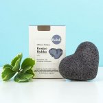 Kvítok hloubkově čisticí houbička Konjac s aktivním černým uhlím – Zboží Dáma