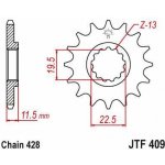 JT Sprockets JTF 409-14 – Zboží Mobilmania