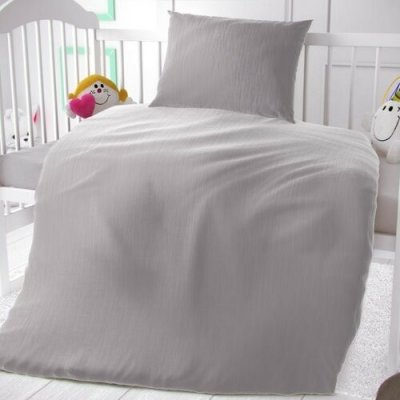 Kvalitex mušelínové povlečení světle šedá 90 x 135 cm 45 x 60 cm – Zboží Dáma