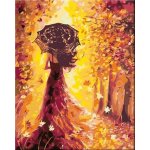 Zuty Malování podle čísel ŽENA S DEŠTNÍKEM – Sleviste.cz