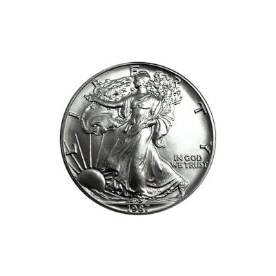 U.S. Mint stříbrná mince American Eagle 1987 1 oz – Zboží Mobilmania