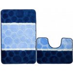 Nej-koberce SIENA modrá tečky / pruhy 40x50 cm a 50x80 cm – Zboží Dáma