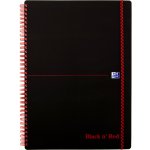 Oxford Zápisník Black n´ Red Movebook linkovaný černá A4 70 listů – Zboží Mobilmania