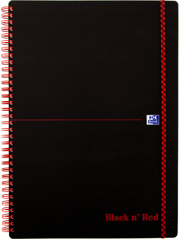 Oxford Zápisník Black n´ Red Movebook linkovaný černá A4 70 listů