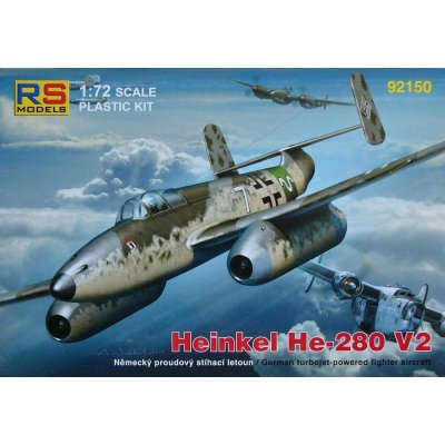 MODELS Heinkel He-280 V2 4x Luftwaffe camo RS 92150 1:72