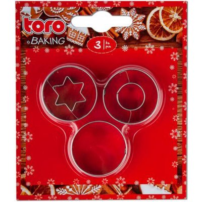 Vykrajovátka na cukroví 3ks TORO hladké kolečko – Hledejceny.cz