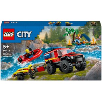 LEGO® City 60412 Hasičský vůz 4x4 a záchranný člun