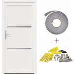 OMAXI Vchodové dveře Bílá 98 x 208 cm PVC 787464 – Hledejceny.cz