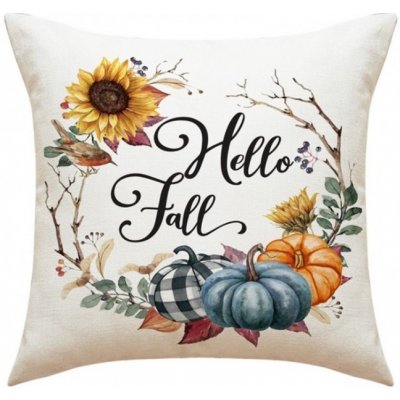 Textilomanie HELLO FALL béžový 40 x 45 cm 45 x 45 cm – Zboží Mobilmania