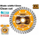 Ingco Kotouč řezný diamantový lamelový 125 x 1 mm DMD031251 – Zboží Dáma