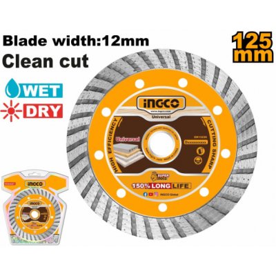 Ingco Kotouč řezný diamantový lamelový 125 x 1 mm DMD031251 – Zboží Dáma