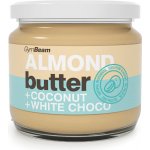 GymBeam Mandlové Máslo s kokosem a bílou čokoládou 340 g – Sleviste.cz