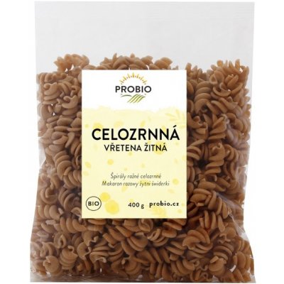 ProBio Těstoviny žitná vřetena celozrn. 400 g – Zboží Dáma