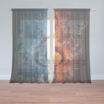 Sablio Záclony Ohnivý klíč: 2ks 150x250cm – Hledejceny.cz