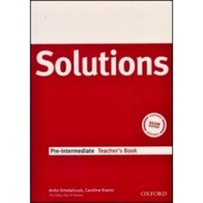 Solutions 2nd edition Pre-Intermediate Teacher´s book (without CD-ROM)