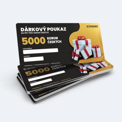 Elektronický dárkový poukaz - 5000 Kč – Zbozi.Blesk.cz