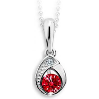 Gemmax Jewelry Zlatý přívěsek Cutie kapka C1898 Ruby Dark bílé zlato GBPWRB 00703 – Zbozi.Blesk.cz