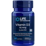 Life Extension Vitamín D3 1000 IU 90 kapslí – Hledejceny.cz