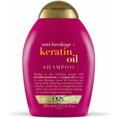 OGX Keratin Oil šampon na lámavé vlasy a roztřepené konečky 385 ml – Zboží Mobilmania
