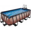 Bazén EXIT Frame Pool Timber Style 4x2x1m