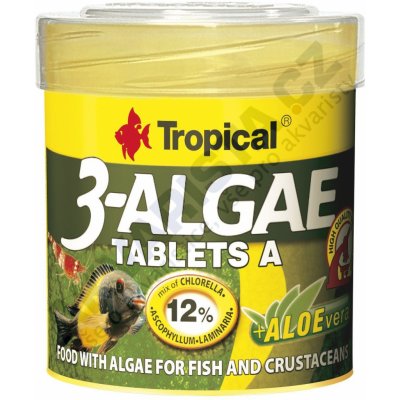 Tropical 3-Algae Tablets A 50 ml, 36 g, 80ks – Zboží Dáma